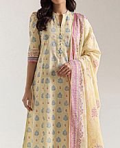 Saya Light Yellow Lawn Suit- Pakistani Lawn Dress