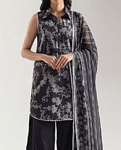 Saya Black/Off White Lawn Suit- Pakistani Lawn Dress