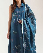 Teal Blue Lawn Suit