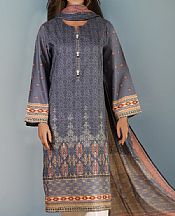 Saya Storm Grey Lawn Suit (2 pcs)- Pakistani Designer Lawn Suits
