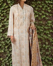 Saya Off White Lawn Suit (2 pcs)- Pakistani Lawn Dress