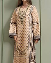 Saya Fawn Lawn Suit (2 pcs)- Pakistani Designer Lawn Suits