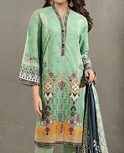 Saya Light Green Lawn Suit (2 pcs)- Pakistani Lawn Dress