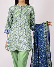 Saya Green Lawn Suit (2 pcs)- Pakistani Designer Lawn Suits