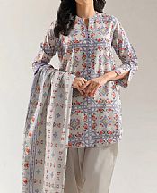 Saya Light Grey Lawn Suit- Pakistani Lawn Dress