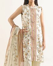 Saya Off White Lawn Suit- Pakistani Designer Lawn Suits