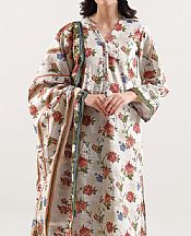 Saya Ivory Lawn Suit- Pakistani Designer Lawn Suits