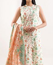 Saya Off White/Peach Linen Suit- Pakistani Winter Dress