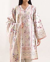 Saya Ivory/Pale Pink Linen Suit- Pakistani Winter Dress