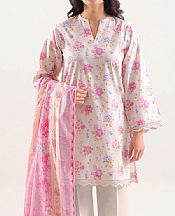 Saya Off White/Pink Linen Suit- Pakistani Winter Clothing