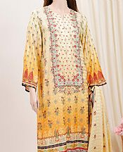 Saya Mustard Zari Filament Suit- Pakistani Lawn Dress