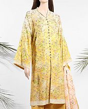 Mustard Zari Filament Suit- Pakistani Designer Lawn Dress
