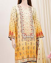 Mustard Zari Filament Kurti- Pakistani Designer Lawn Dress