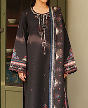 Seran Black Khaddar Suit- Pakistani Winter Clothing