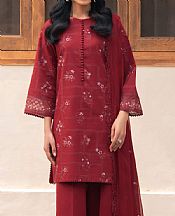 Vivid Burgundy Lawn Suit