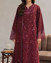Seran Maroon Lawn Suit- Pakistani Lawn Dress