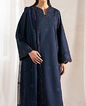 Seran Midnight Blue Lawn Suit- Pakistani Designer Lawn Suits
