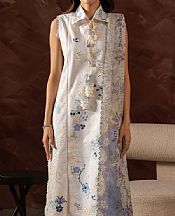 Seran Off-white Lawn Suit- Pakistani Designer Lawn Suits