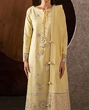 Seran Yellow Lawn Suit- Pakistani Lawn Dress