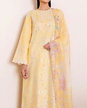 Seran Yellow Lawn Suit- Pakistani Lawn Dress