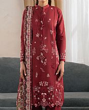 Seran Crimson Lawn Suit- Pakistani Designer Lawn Suits