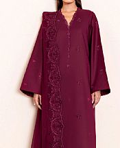 Seran Rich Burgundy Lawn Suit- Pakistani Lawn Dress