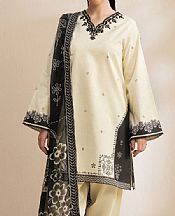 Seran Cream Lawn Suit- Pakistani Lawn Dress