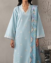 Seran Ice Blue Lawn Suit- Pakistani Lawn Dress