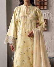 Seran Cream Lawn Suit- Pakistani Designer Lawn Suits
