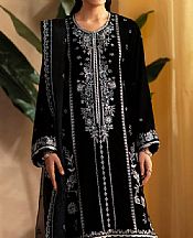 Seran Black Velvet Suit- Pakistani Winter Dress