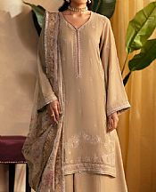 Seran Tan Velvet Suit- Pakistani Winter Clothing