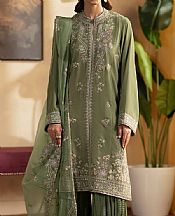 Seran Sage Green Velvet Suit- Pakistani Winter Dress