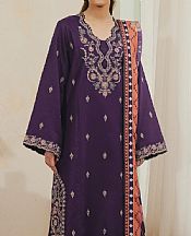 Seran Plum Purple Viscose Suit- Pakistani Winter Clothing