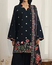 Seran Black Khaddar Suit- Pakistani Winter Clothing