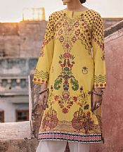 Seroli Yellow Lawn Kurti- Pakistani Designer Chiffon Suit