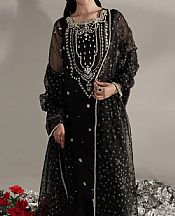 Seroli Black Organza Suit- Pakistani Designer Chiffon Suit