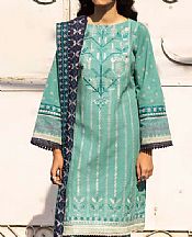 Sea Green/Navy Blue Khaddar Suit- Pakistani Winter Clothing