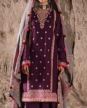 Egg Plant Khaddar Suit- Pakistani Winter Clothing