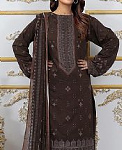 Shaista Chocolate Viscose Suit- Pakistani Winter Dress