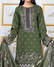 Shaista Rifle Green Viscose Suit- Pakistani Winter Dress