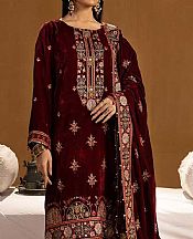 Maroon Velvet Suit