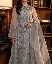 Sifa Grey Organza Suit- Pakistani Designer Chiffon Suit