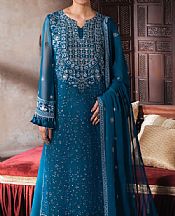 Sifa Zinc Blue Chiffon Suit- Pakistani Chiffon Dress