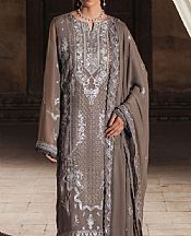 Sifa Grey Chiffon Suit- Pakistani Designer Chiffon Suit