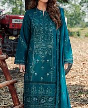 Sifa Teal Lawn Suit- Pakistani Designer Lawn Suits