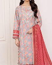 So Kamal Sky Blue Lawn Suit- Pakistani Lawn Dress