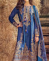 Royal Blue Cotton Suit- Pakistani Winter Dress