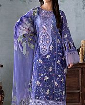 Sobia Nazir Blue Lawn Suit- Pakistani Designer Lawn Suits