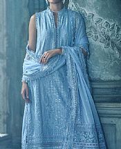 Sobia Nazir Baby Blue Lawn Suit- Pakistani Lawn Dress