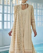 Sobia Nazir Ivory Lawn Suit- Pakistani Designer Lawn Suits